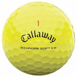 Callaway Chrome Soft X Triple Track Golf Balls - Yellow / Dozen -Ace Golf Clubs Store callaway chrome soft x tripletrack yellow 3