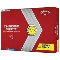 Callaway Chrome Soft Triple Track Golf Balls - Yellow / Dozen