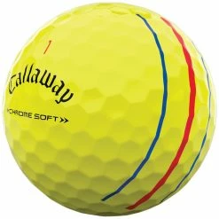 Callaway Chrome Soft Triple Track Golf Balls - Yellow / Dozen -Ace Golf Clubs Store callaway chromesoft tripletrack yellow 32028129