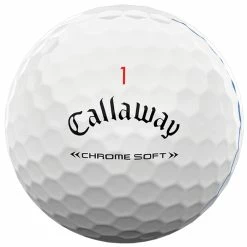 Callaway Chrome Soft Triple Track Golf Balls - White / Dozen -Ace Golf Clubs Store callaway chromesoft white tripletrack 3
