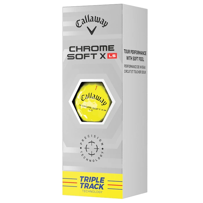 Callaway Chrome Soft X LS Triple Track Golf Balls - Yellow / Dozen 7 Callaway Chrome Soft X LS Triple Track Golf Balls - Yellow / Dozen - Image 5