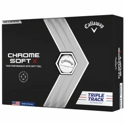Callaway Chrome Soft X Triple Track Golf Balls - White / Dozen