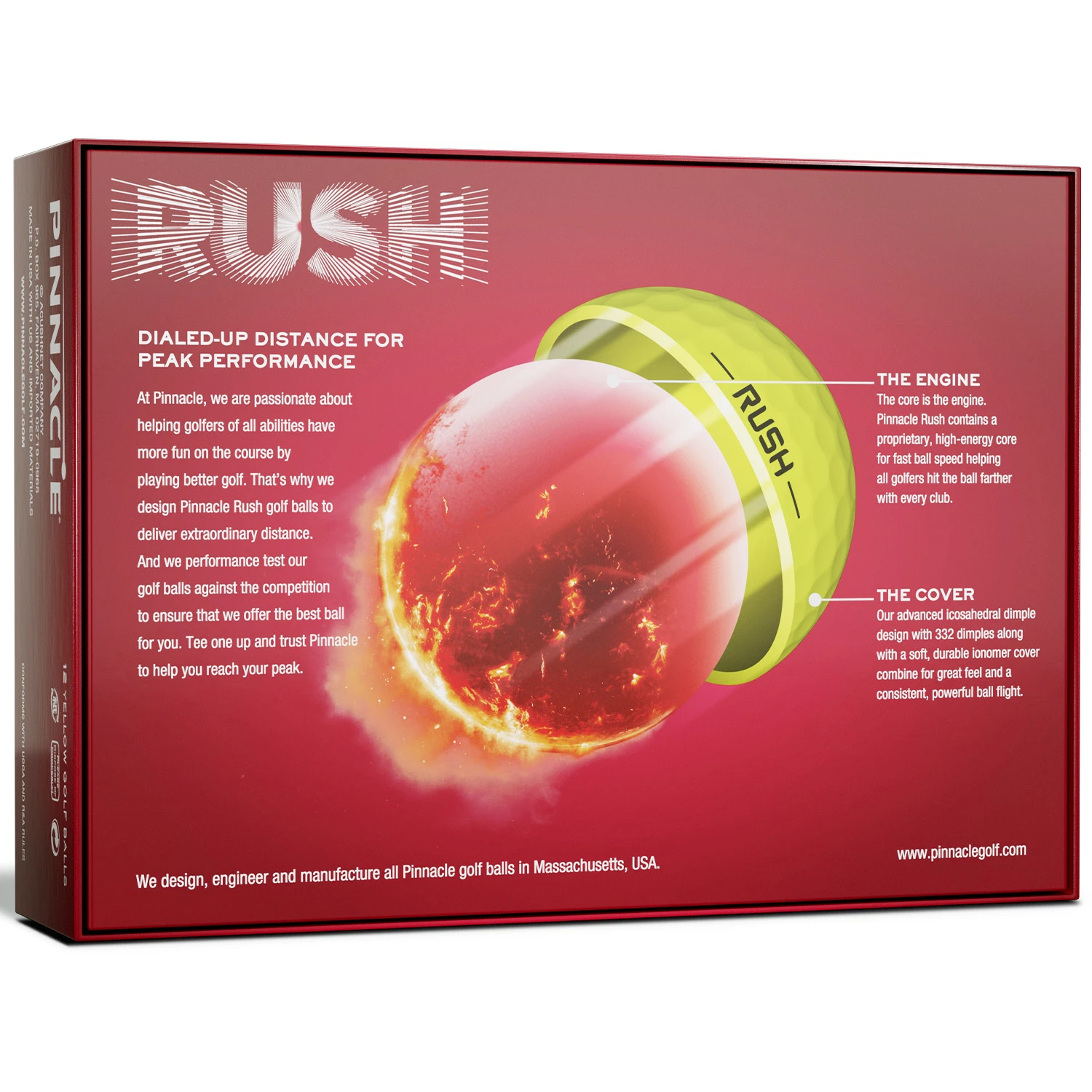 Pinnacle Rush Golf Balls - Yellow / 15 Pack 8 Pinnacle Rush Golf Balls - Yellow / 15 Pack - Image 6