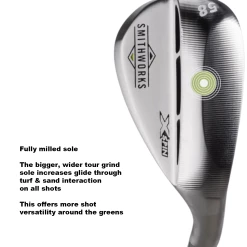 Smithworks Cast Milled XSpin Golf Wedge Gun Metal -Ace Golf Clubs Store smithworks tech 32028429