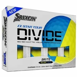 Srixon Q-STAR Divide Tour Golf Balls - Yellow/Blue / Dozen -Ace Golf Clubs Store srixon qstar divide yellowblue 1