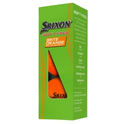 Srixon Soft Feel Brite Golf Balls - Orange / Dozen -Ace Golf Clubs Store srixon sfbrite orange 5