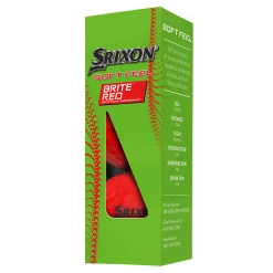 Srixon Soft Feel Brite Golf Balls - Red / Dozen -Ace Golf Clubs Store srixon sfbrite red 2