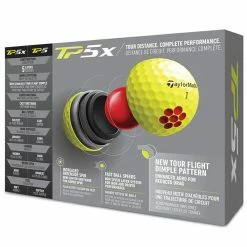 TaylorMade TP5x Golf Balls - Yellow / Dozen 8 TaylorMade TP5x Golf Balls - Yellow / Dozen -Ace Golf Clubs Store taylormade TP5x yellow balls 2