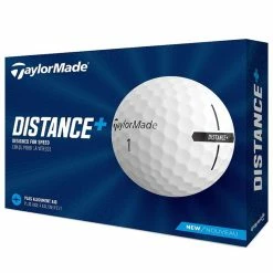 TaylorMade Distance+ Golf Balls - White / Dozen