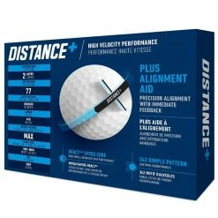 TaylorMade Distance+ Golf Balls - White / Dozen -Ace Golf Clubs Store taylormade distance2B white 2