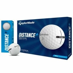 TaylorMade Distance+ Golf Balls - White / Dozen -Ace Golf Clubs Store taylormade distance2B white 3