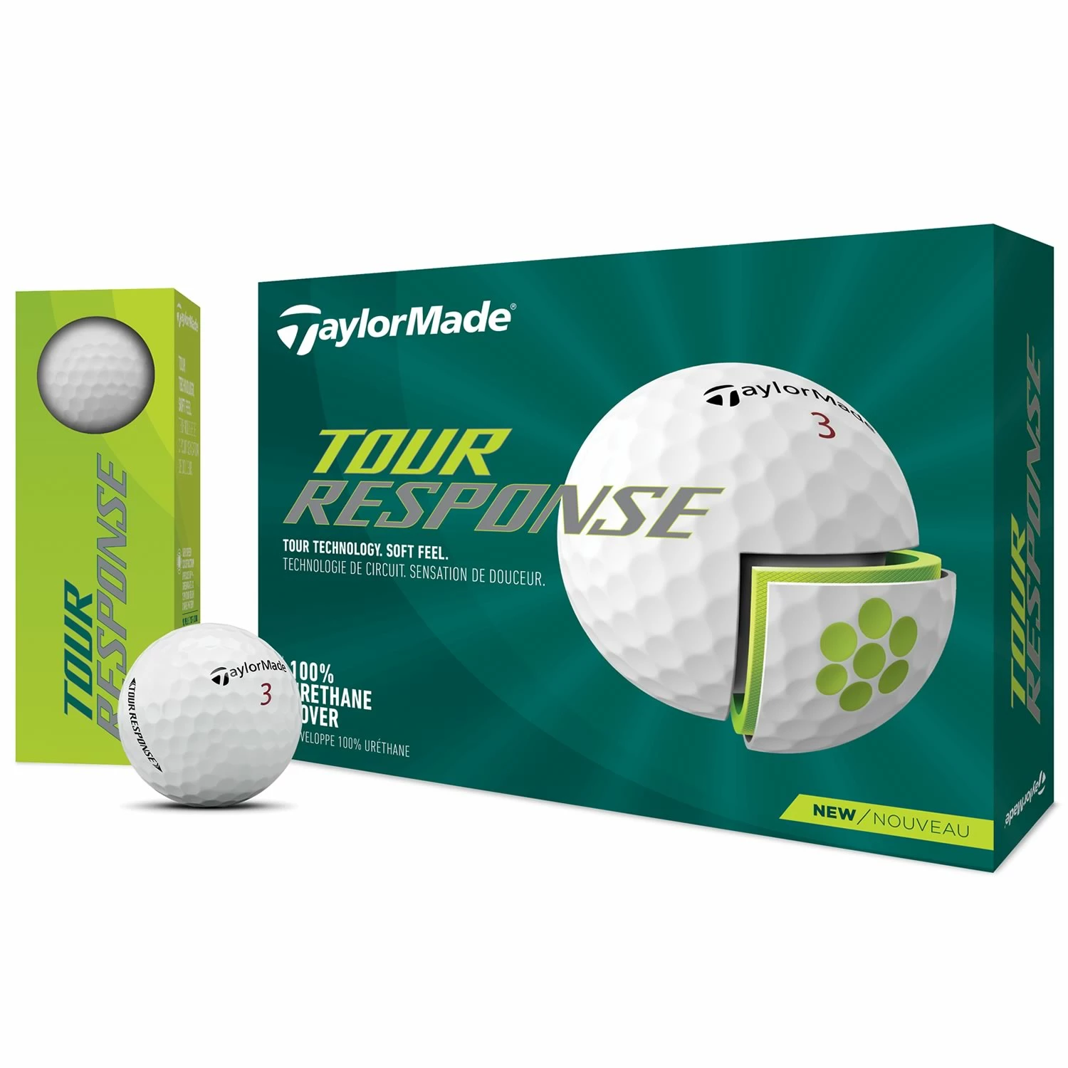 TaylorMade Tour Response Golf Balls - White / Dozen 7 TaylorMade Tour Response Golf Balls - White / Dozen - Image 5