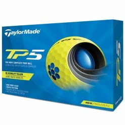 TaylorMade TP5 Golf Balls - Yellow / Dozen