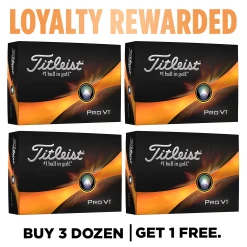 Titleist 2023 Pro V1 Golf Balls - 4 For 3 (with Personalisation) - White / 4 Dozen