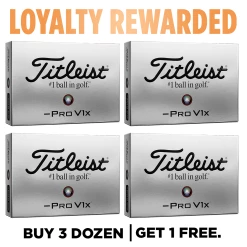 Titleist Pro V1x Left Dash Golf Balls - 4 For 3 (with Personalisation)