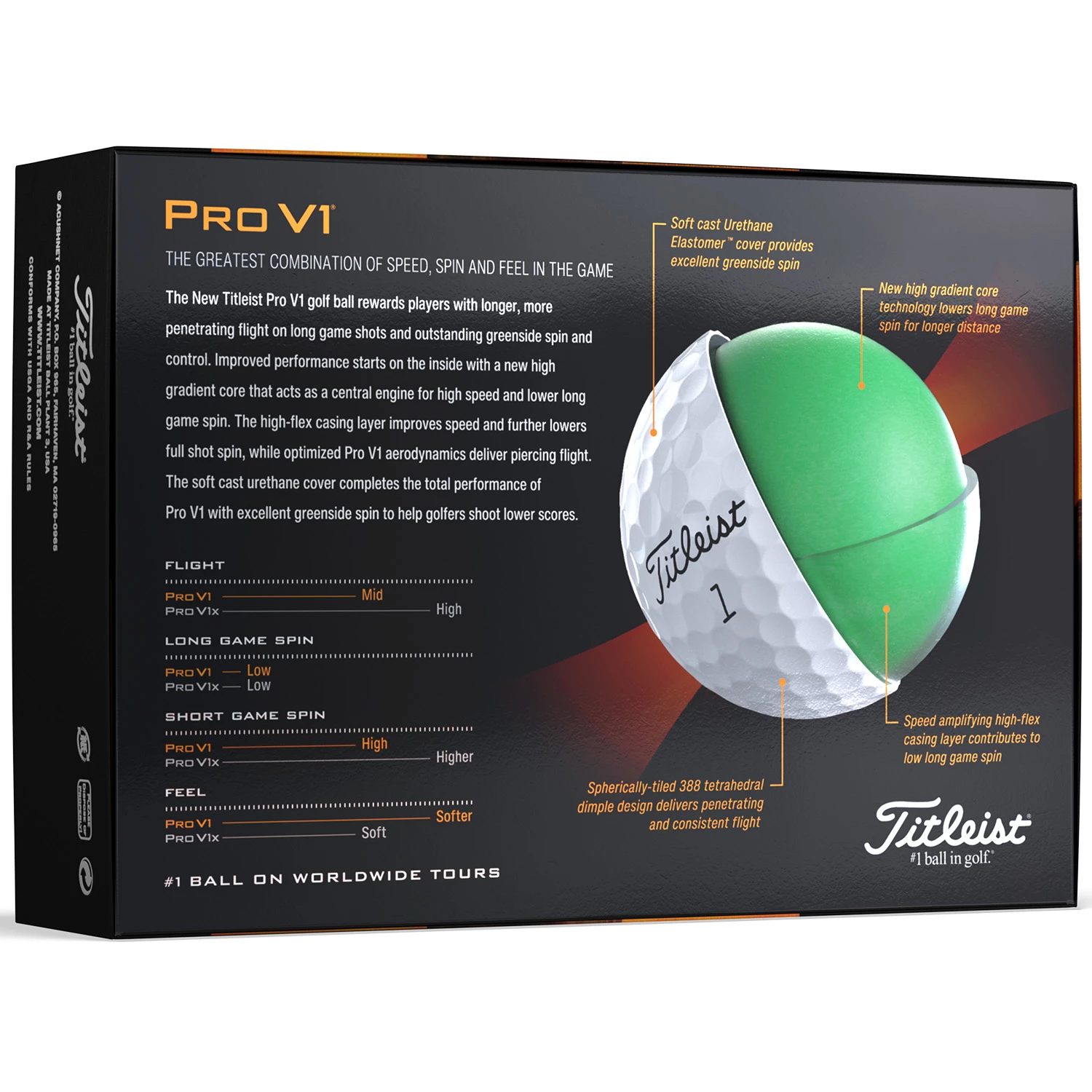 Titleist 2023 Pro V1 Golf Balls - White / Dozen 11 Titleist 2023 Pro V1 Golf Balls - White / Dozen - Image 9