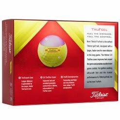 Titleist TruFeel Golf Balls - Yellow / Dozen -Ace Golf Clubs Store titleist trufeel yellow 2022 2