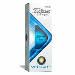 Titleist Velocity Golf Balls - Matte Blue / Dozen -Ace Golf Clubs Store titleist velocity blue 3