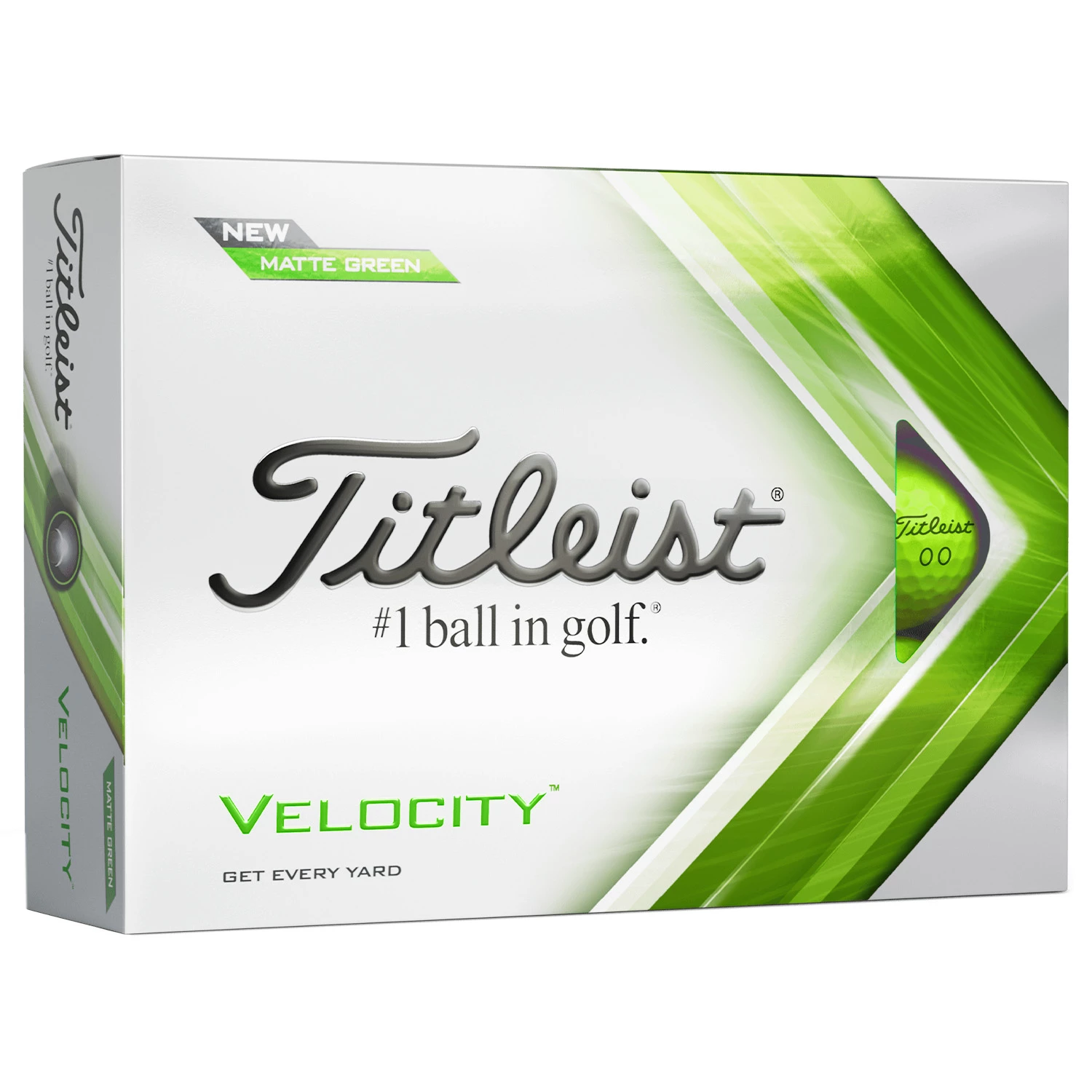 Titleist Velocity Golf Balls - Matte Green / Dozen 3 Titleist Velocity Golf Balls - Matte Green / Dozen