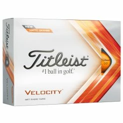 Titleist Velocity Golf Balls - Matte Orange / Dozen