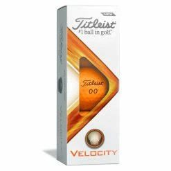 Titleist Velocity Golf Balls - Matte Orange / Dozen -Ace Golf Clubs Store titleist velocity orange 22028229