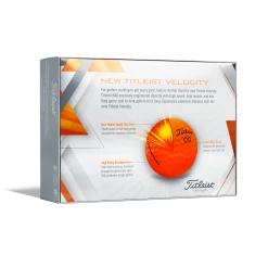 Titleist Velocity Golf Balls - Matte Orange / Dozen -Ace Golf Clubs Store titleist velocity orange 3